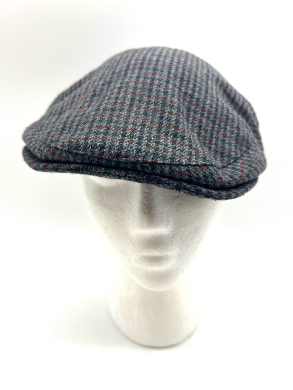 Vintage Shandon Ireland Pure New Wool Tweed Flat Cap Scally Cabbie Hat 7 1/4
